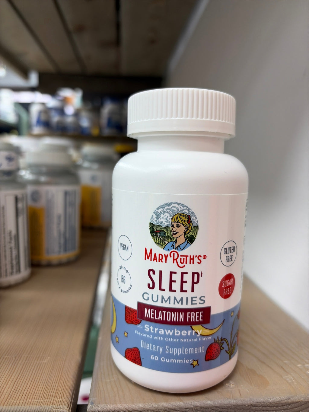 MARYRUTH'S Sleep Gummies | Sugar Free | NO Melatonin | L Theanine | Lemon Balm Leaf | Chamomile | Vitamin B6 | Relaxation & Sleep Support | Stress Relief | Vegan | Gluten Free | 60 Count