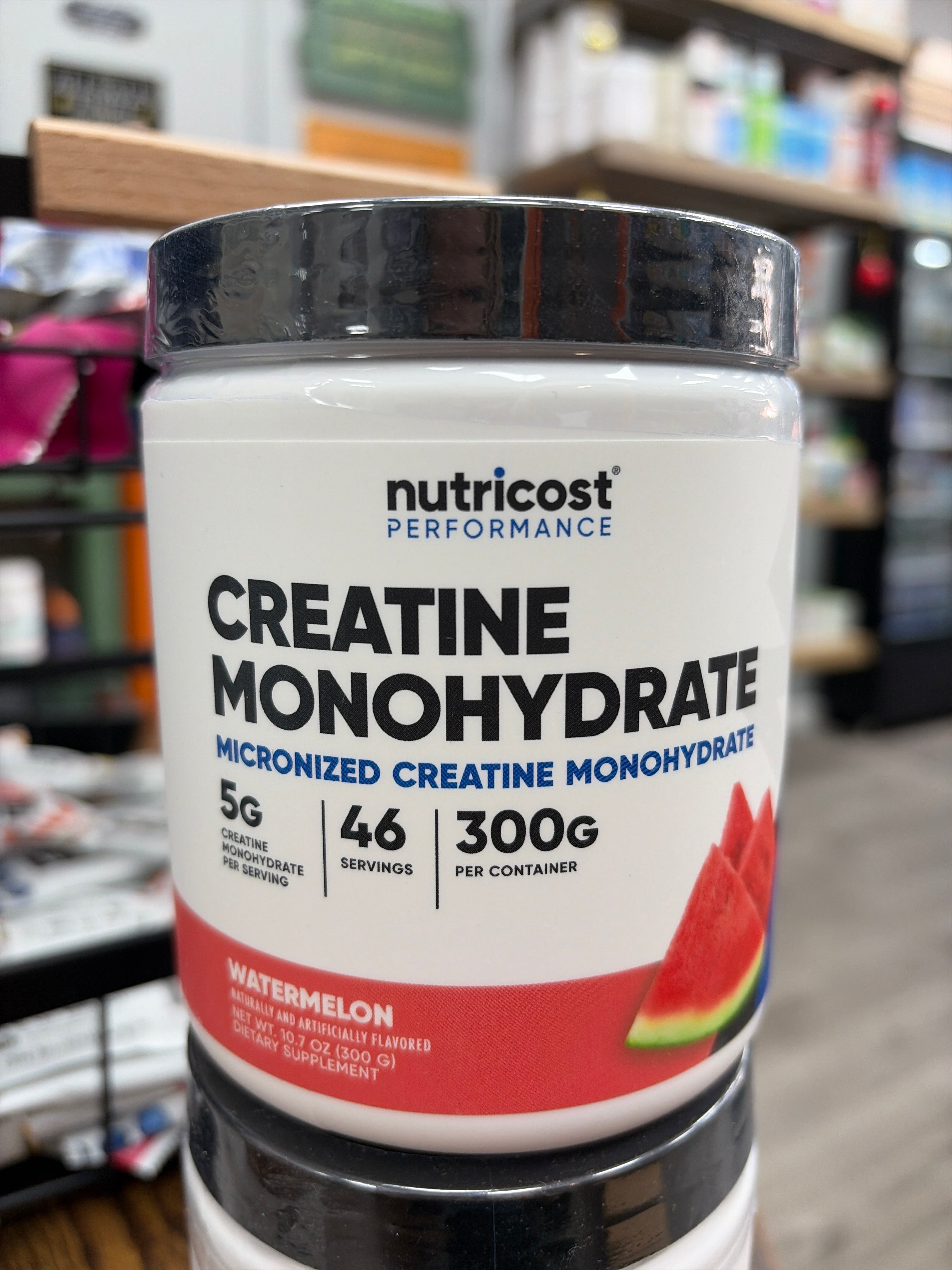 Nutricost Performance Creatine Monohydrate Powder (Watermelon, 10.7 OZ (300 Gram) - Micronized Creatine Supplement - Vegan, Non-GMO, Gluten Free