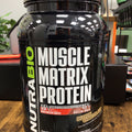 NutraBio Muscle Matrix Protein Powder - 25g of Protein Per Scoop - Whey Isolate and Micellar Casein Combo for Fast and Slow Release - Dutch Chocolate - 2 Pounds, 28 Servings