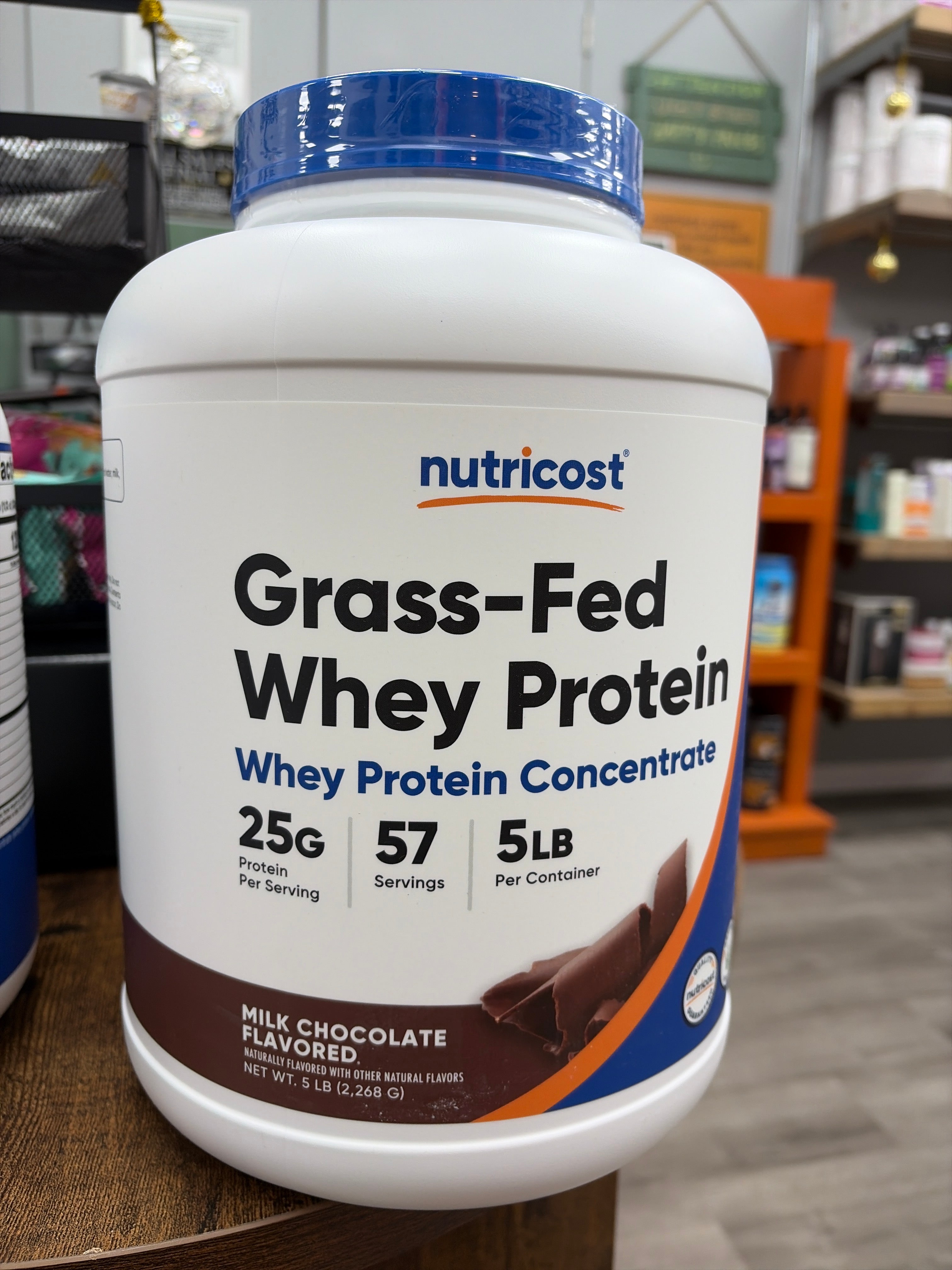 Nutricost Grass-Fed Whey Protein Milk Chocolate Flavored 5 LB- Undenatured, Non-GMO, Natural Flavors…