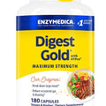 Enzymedica Digest Gold - Digestive Enzyme Supplement for Women & Men, Enzyme Capsules for Digestion, Gut Health Support, Helps Gas & Bloating, ATPro Energy Support, Maximum Strength, Vegan - 180 Caps