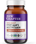 New Chapter Men’s Multivitamin, B6, Extra B12, D3, Vitamin C & Zinc, Immune, Heart, Cellular Energy, and Brain Health, Gentle on The Stomach, One Daily, Non-GMO, Gluten-Free, 18+, 48 Tablets