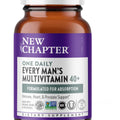 New Chapter Men’s Multivitamin 40+, Extra B6 & B12, D3, Vitamin C & Zinc, Immune, Heart, Cellular Energy, and Brain Health, Gentle on The Stomach, One Daily, Non-GMO, Gluten-Free, 72 Tablets