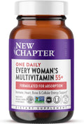 New Chapter Women’s Multivitamin 55+, Astaxanthin, B6, B12, D3, Vitamin C & Zinc, Immune, Heart, Cellular Energy, and Bone Support, Gentle on The Stomach, One Daily, Non-GMO, Gluten-Free, 72 Tablets