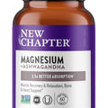 New Chapter Magnesium + Ashwagandha Supplement, 325 mg with Magnesium Glycinate for Muscle Relaxation & Recovery, Heart, Nerve & Bone Health, 2.5X Absorption, Non-GMO - 60 ct (2 Month Supply)