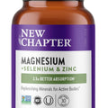New Chapter Magnesium-Selenium-Zinc Supplement, 325 mg Magnesium in One-Daily Tablet for Active Bodies, Bounce Back After Exercise with Muscle Support Minerals + Hydrating Electrolytes, 30 Count