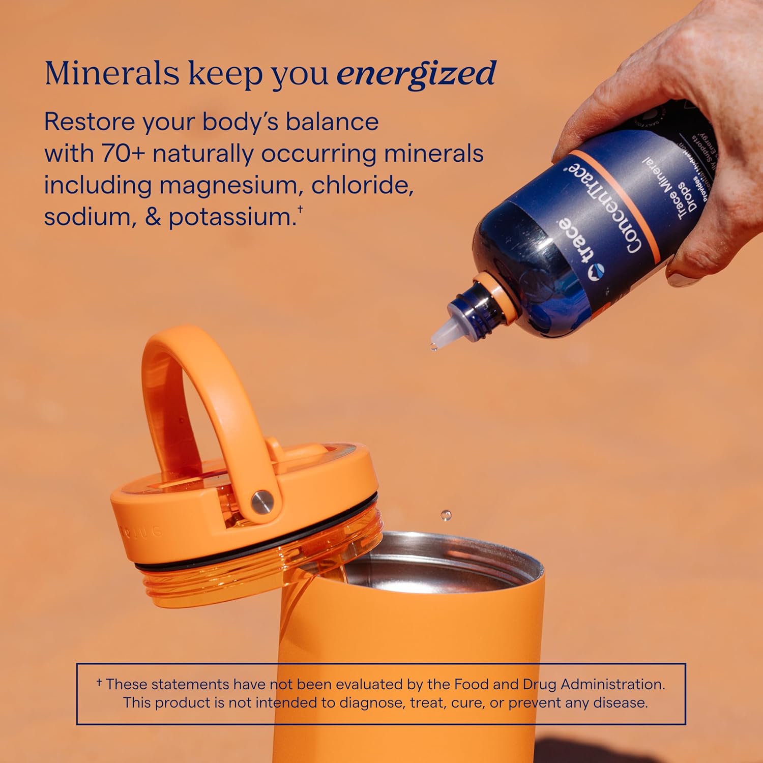 Trace Minerals ConcenTrace Trace Mineral Drops | Supports Energy, Digestion, Bone Health & Hydration, 70+ Ionic Trace Minerals w/Magnesium, Chloride & Potassium | Keto, Vegan & Non-GMO | 96 Servings