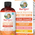 MARYRUTH'S Liquid Multivitamin+Hair Growth | Biotin 10000mcg | Lustriva Hair Growth Supplement | Clinically Tested in Women for Thicker Hair&Facial Wrinkle | Skin Care | Ages 18+ | 15.22 Fl Oz
