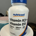 Nutricost Vitamin K2+D3 (120 softgels)