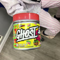 GHOST BCAA Powder Amino Acids Supplement, Sour Patch Kids Watermelon - 30 Servings - Sugar-Free Intra, Post & Pre Workout Amino Powder & Recovery Drink, 7G BCAA