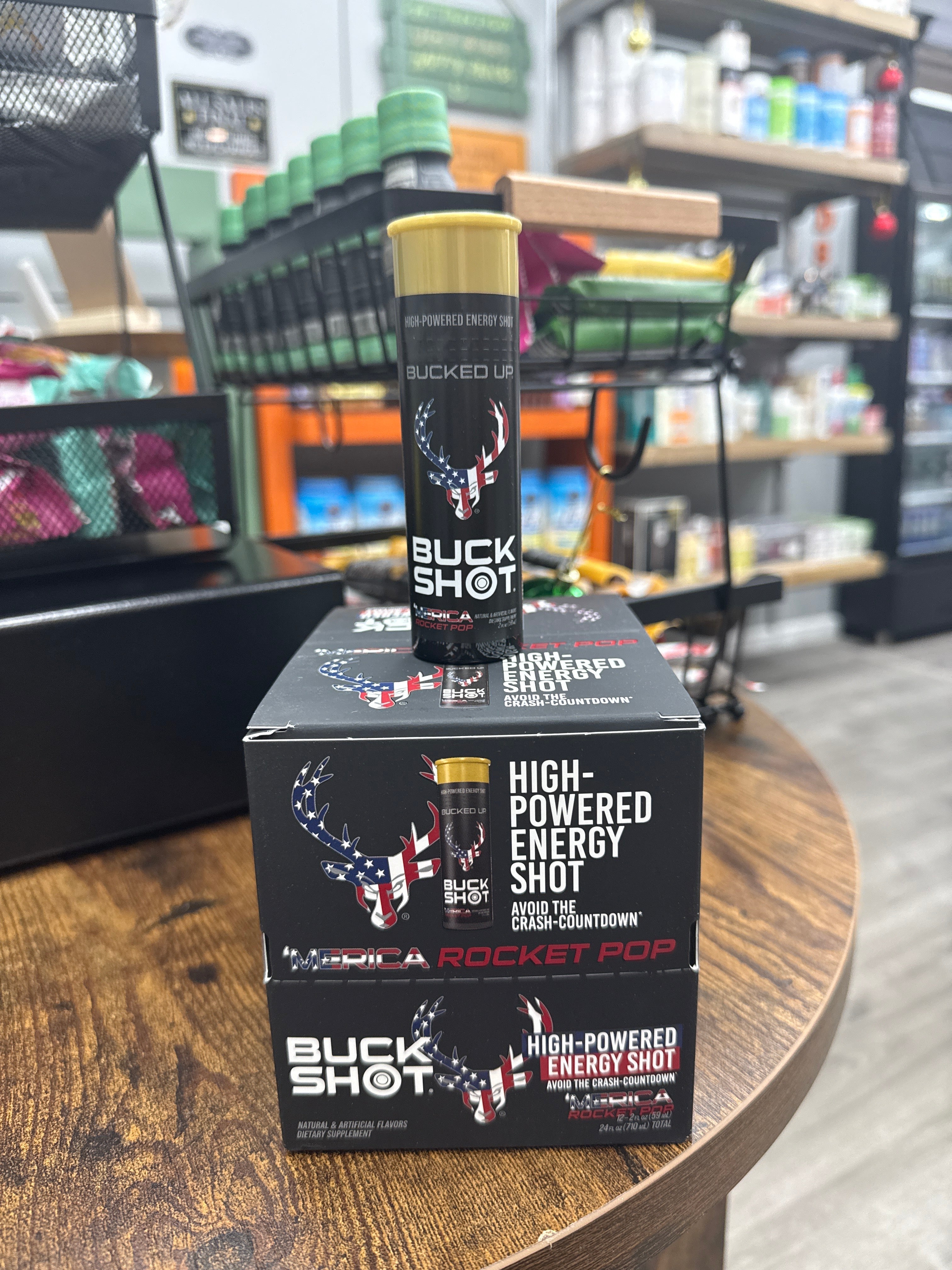 Bucked Up High-Powered Energy Shot Rocket Pop (12 Pieces)