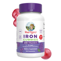 MaryRuth's Iron Gummies for 14+ with Vitamin C for Absorption | Sugar Free | Gummy Iron Supplement + VIT C | Energy Metabolism | Cellular Health | Immune Support | Vegan | Non-GMO | 60 Count