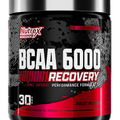 Nutrex Research - BCAA Powder 6000 Amino Acid - 6 Grams of BCAAs Amino Acids Supplement for Post Workout Recovery & Muscle Growth - Amino Energy Workout Recovery Drink (Fruit Punch - 30 Servings)