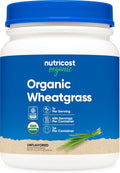 Nutricost Organic Whatgrass Powder Unflavored 1 LB - Non-GMO Superfood