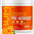 RAW Essential Pre-Workout Powder (Orange) - Chris Bumstead Sports Nutrition Supplement for Men & Women - Preworkout Energy Powder with Caffeine, L-Citrulline, L-Tyrosine, & Beta Alanine Blend
