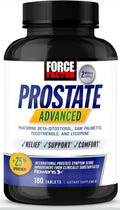 Force Factor Prostate Advanced, Health Supplement for Men for Reducing Nighttime Bathroom Trips, Bladder & Urinary Relief, with Saw Palmetto, Beta-Sitosterol, 180 Tablets (1-Pack)