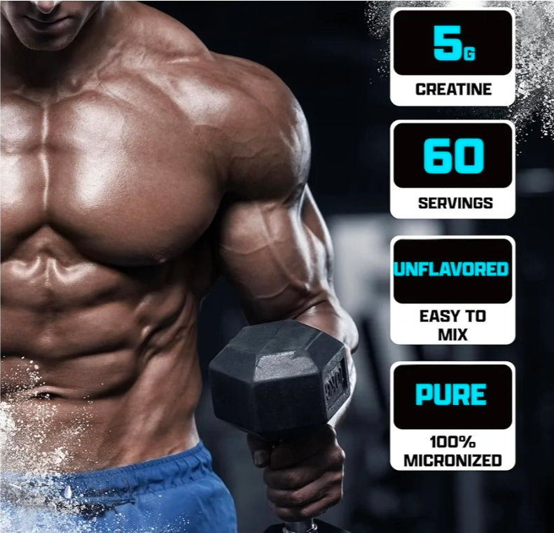 Nutrex Research Creatine Monohydrate Powder 60 Servings | Unflavored 5G Micronized Creatine Powder | Gluten Free