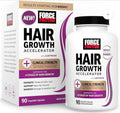 Force Factor Hair Growth Accelerator Multivitamin for Women & Men, with Lustriva, Biotin, Horsetail & Vitamins A, B12, C, D & E for Thicker Hair, Healthier Skin & Nails, 90 Capsules