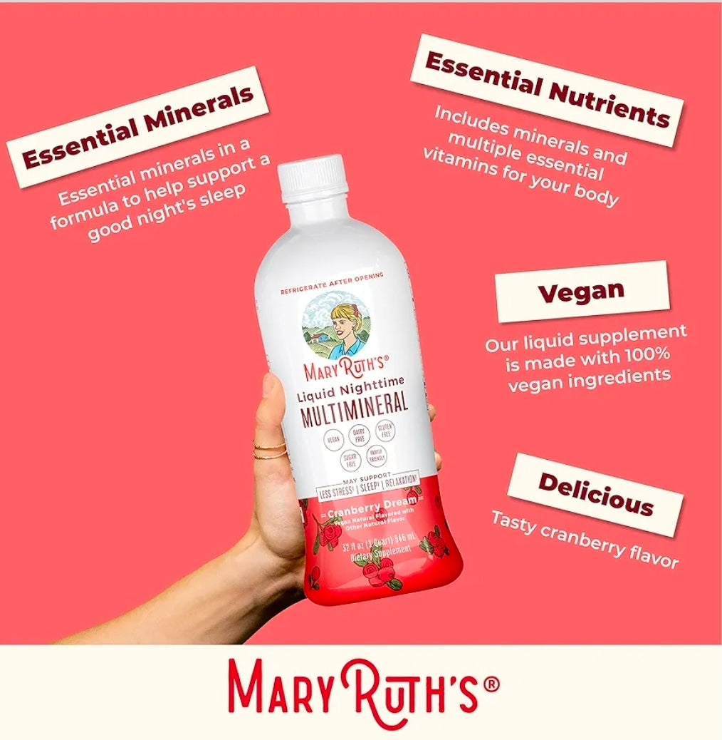 MaryRuth's Liquid Morning Multivitamin Essentials+ | Vitamin A C D E B6 B12 Biotin Zinc | Mens Womens Multivitamin | Immune Support | Beauty | Sugar Free | Vitamins for Ages 1+ | Vegan | 32 Fl Oz