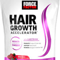 Force Factor Hair Growth Accelerator Soft Chews, Hair Growth Vitamins for Women and Men with Clinically Studied Lustriva and Biotin, Promotes Thicker, Fuller, Stronger Hair, Mixed Berry, 60 Soft Chews