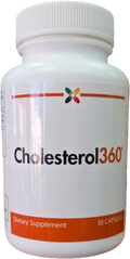 Cholesterol360, Dietary Supplement, 30 Veggie Capsules with Bergamonte Citrus Extract, Green Tea and Grape Seed