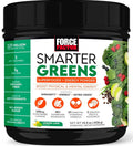 FORCE FACTOR Smarter Greens Superfoods + Energy Powder to Boost Energy & Support Digestion, Gut Health, Bloating, Greens Powder with Digestive Enzymes, Probiotics & Prebiotics, Lemon Lime, 30 Servings