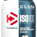 Dymatize ISO100 Whey Protein Powder Isolate, Gourmet Vanilla, 25g of Protein, 5.5g BCAAs, Less Than 120 Cal., Gluten Free, 1g Fat, 1g Sugar, 2g Carb (20 Servings)