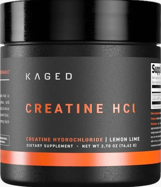 Kaged Creatine HCl Powder | 7X Concentrated vs Mono | Muscle Building & Recovery | High Absorption | No Bloating | Creatine for Men & Women | Vegan, Gluten Free | Lemon Lime | 75 Servings