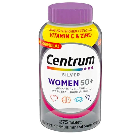 Centrum Silver Women 50 Plus, 275 Tablets per Bottle, with Higher Levels of Vitamin C & Zinc
