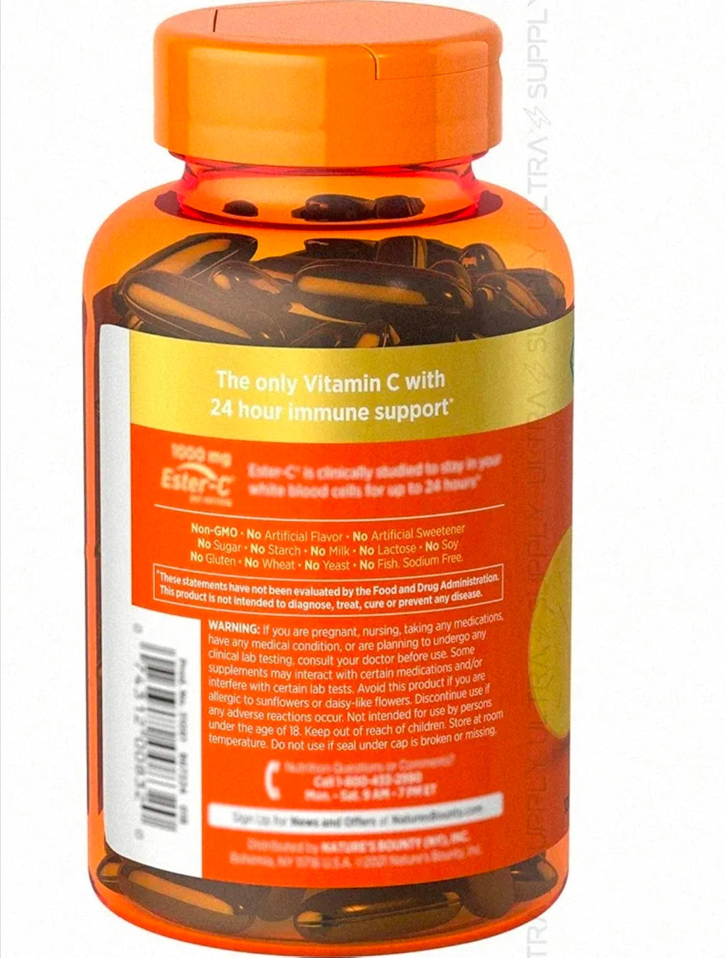 Nature’s Bounty Immune 24 Hour Immune Support Softgels, 1000mg Vitamin C, 120 Ct