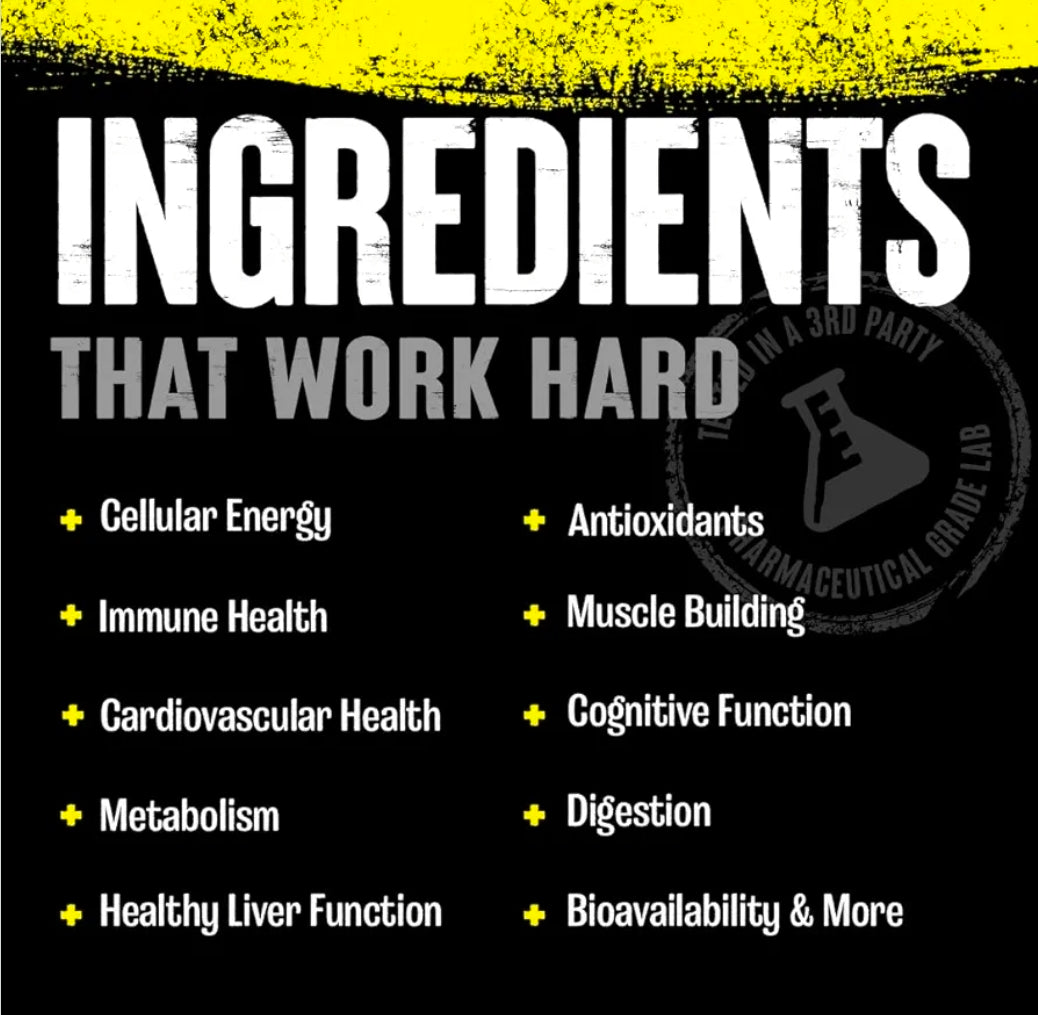 Animal Pak - Convenient All-in-One Vitamin & Supplement Powder, Orange Crush - Zinc, Vitamins C, B, D, Amino Acids, Immune Support, Digestive Enzymes - Daily Multivitamin for Women & Men - 60 Scoops