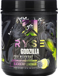 RYSE Godzilla X Noel Deyzel Pre Workout Powder - BlackBerry Lemonade - 400mg Caffeine, High Stim Pre-Workout for Men & Women with Citrulline & Beta Alanine - Energy, Pump & Focus - 20/40 Servings