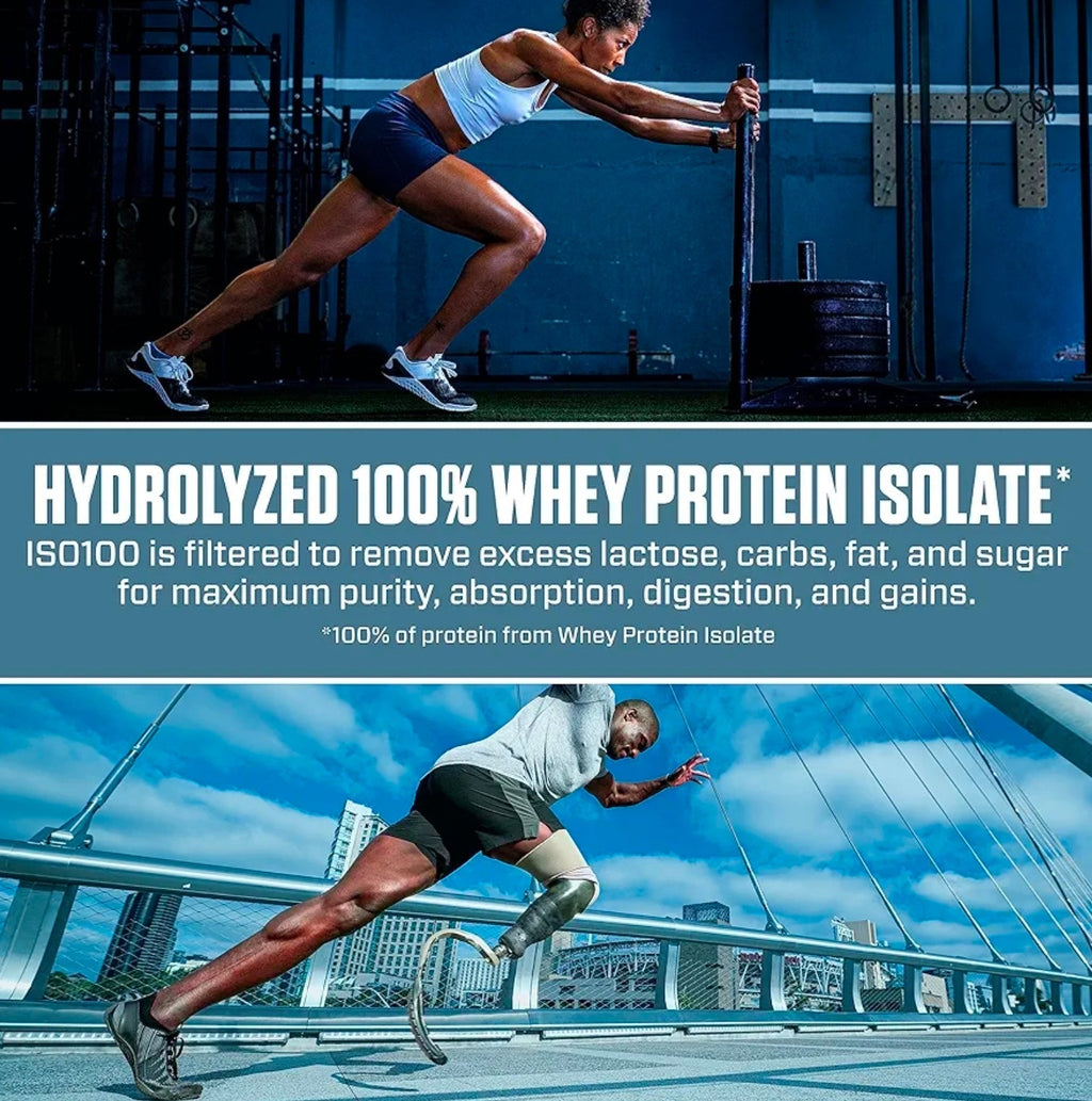 Dymatize x Fruity Pebbles ISO100 Whey Protein Powder Isolate, 25g of Protein, 5.5g BCAAs, 120 Cal., Gluten Free, 1g Fat, 1g Sugar, 2g Carb (75 Servings)