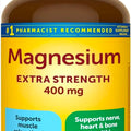 Extra Strength Magnesium 400mg Softgels | Muscle, Bone & Nerve Support | 180 Softgels – 6 Month Supply | High Potency Daily Magnesium Supplement | Gluten Free Formula