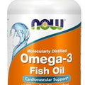 NOW Supplements, Omega-3 180 EPA / 120 DHA, Molecularly Distilled, Cardiovascular Support, 100 Softgels