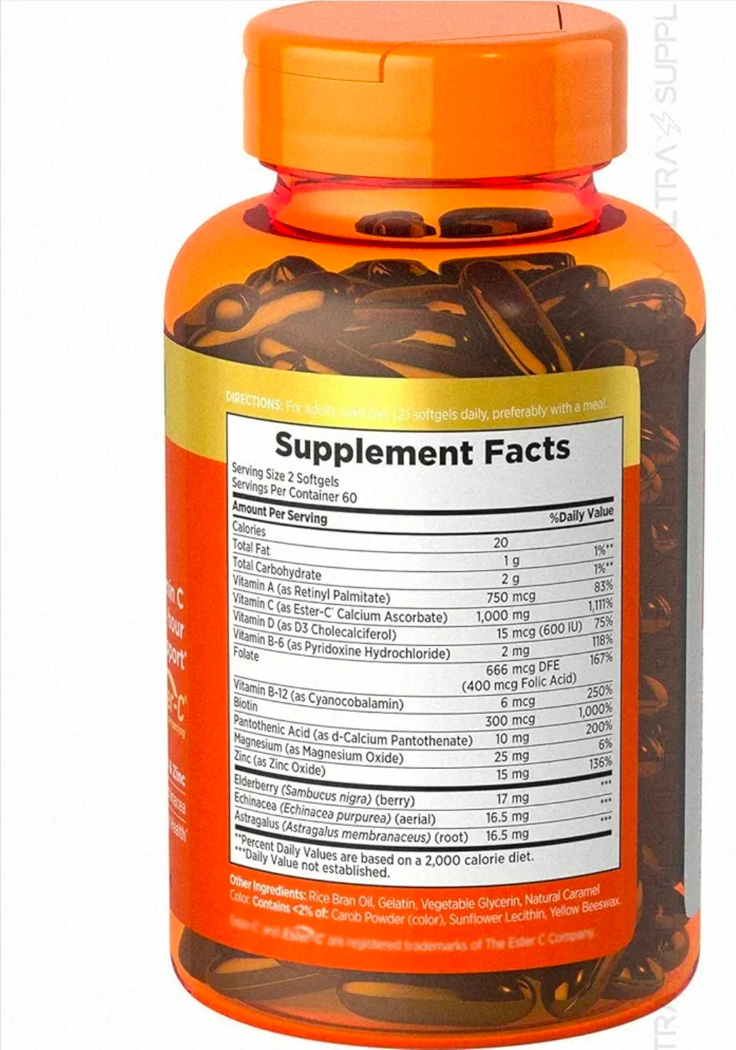 Nature’s Bounty Immune 24 Hour Immune Support Softgels, 1000mg Vitamin C, 120 Ct