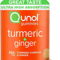 Qunol Turmeric and Ginger Gummies - Joint Support Supplement with Ultra High Absorption, 90 Count Vegan and Gluten Free Gummies
